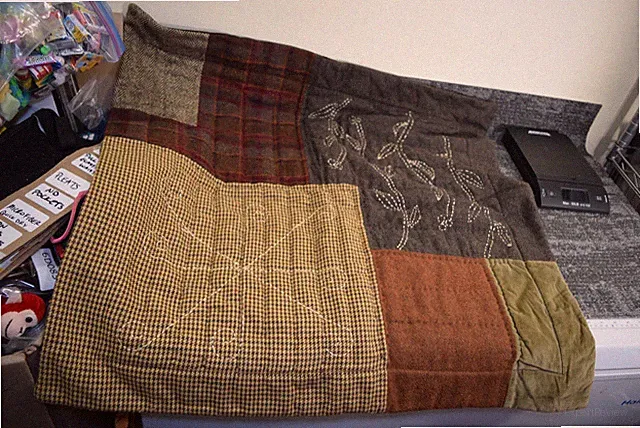 2 Pottery Barn Euro 26x26 Pillow Shams Tweed Plaid Houndstooth Flannel Brown Man