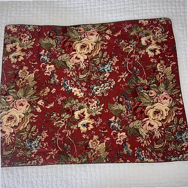2 Ralph Lauren Chaps Summerton Standard Shams Floral Houndstooth Set