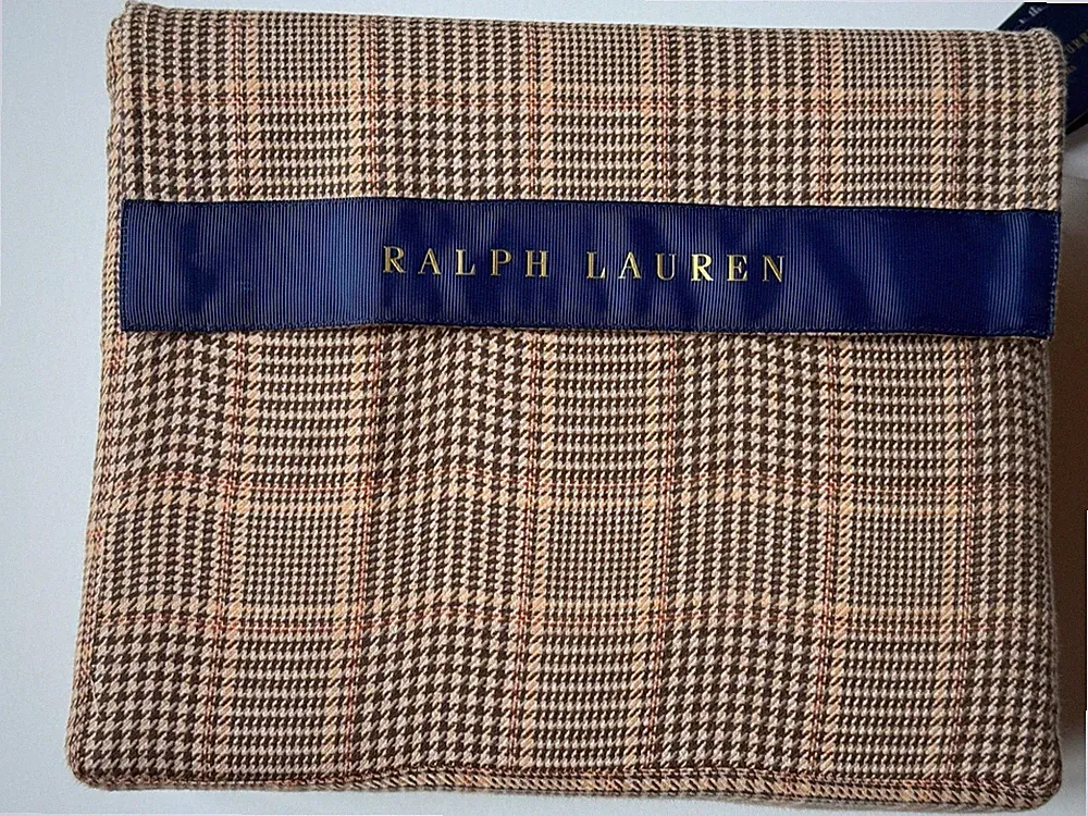 NEW *BROOKS Ralph Lauren *FULL QUEEN Glen Plaid Houndstooth DUVET COVER $500 NWT