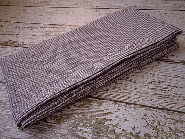 PIU BELLE Grey White Houndstooth Duvet Cover Full / Queen Cotton Portugal