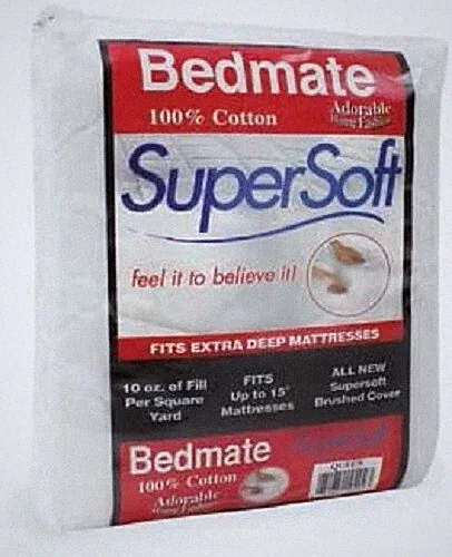 QUILTED MATTRESS BED PAD FITS UP TO 16 inch DEEP MATTRESS POLY COTTON