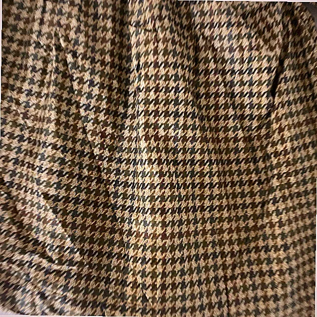 Ralph Lauren Edgefield Olive Houndstooth Check Twin Bedskirt (2 Available)