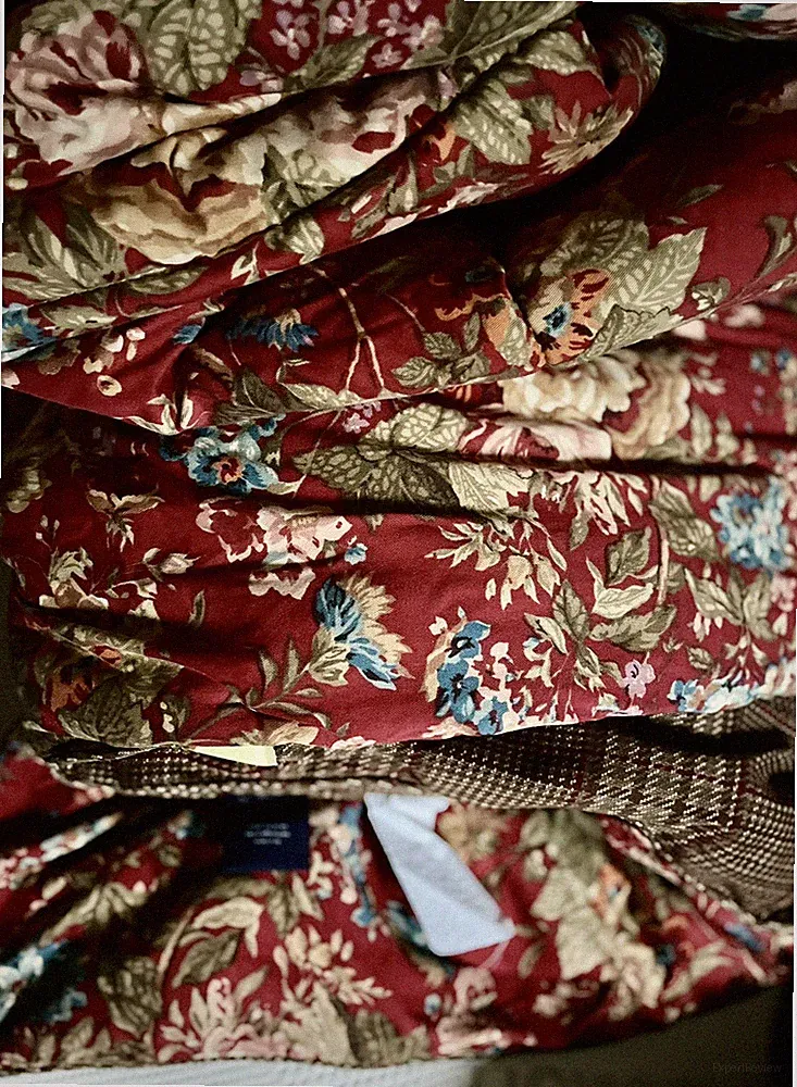 VINTAGE ~CHAPS RALPH LAUREN SUMMERTON / HOUNDSTOOTH 88X90 COMFORTER & Bed skirt
